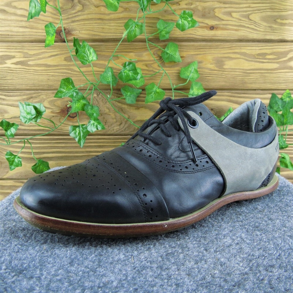 Tsubo Wexler Men Sneaker Shoes Black Leather Lace Up Size 12 Medium‎